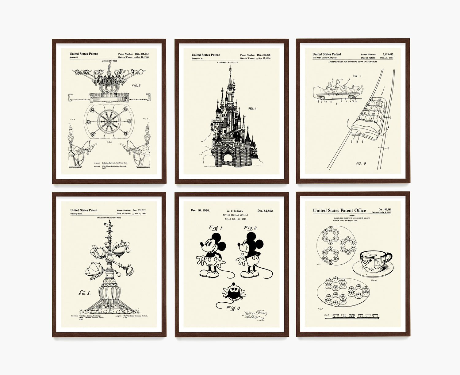 Original Disney Rides Patent Art Prints - Disney Ghana