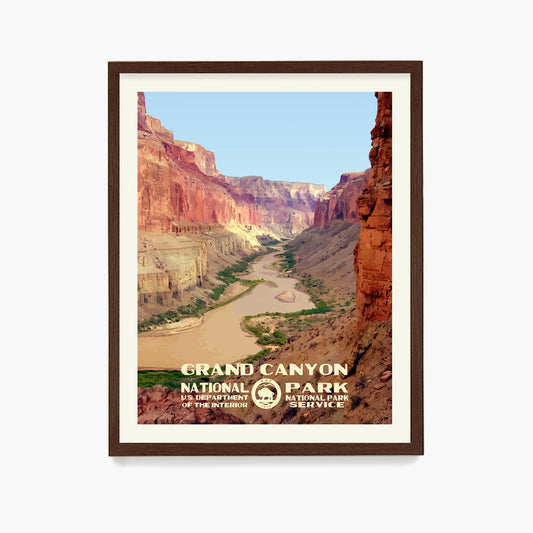 Grand Canyon National Park Poster, National Park Wall Art