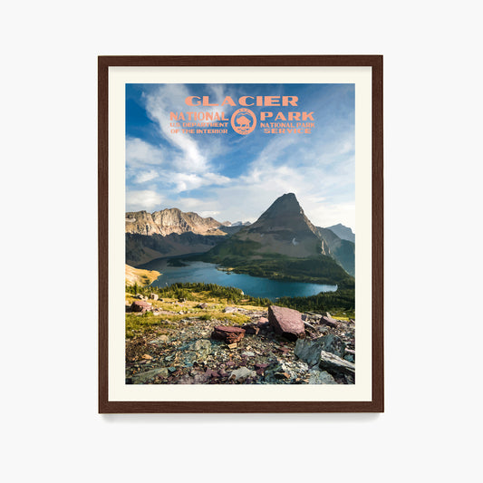 Glacier National Park Poster, National Park Wall Art