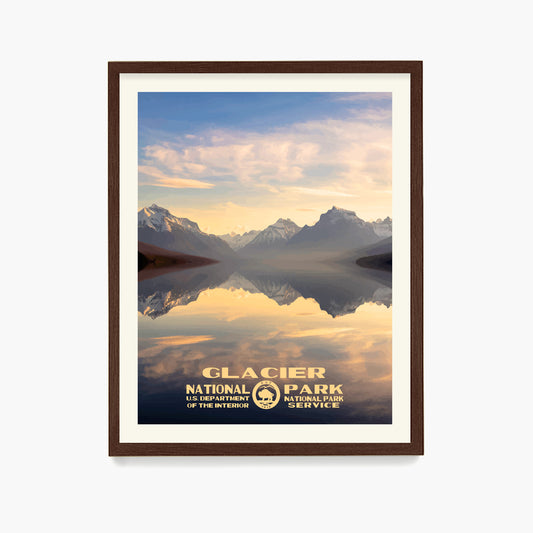 Glacier National Park Poster, National Park Wall Art