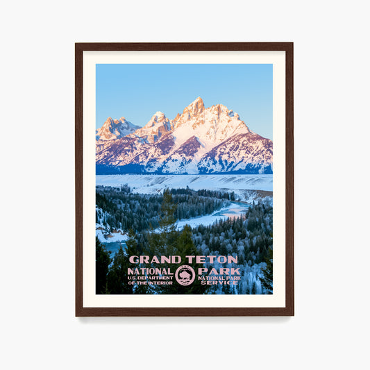 Grand Teton National Park Poster, National Park Wall Art