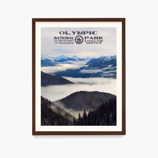 Olympic National Park Poster, National Park Wall Art