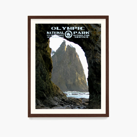 Olympic National Park Poster, National Park Wall Art