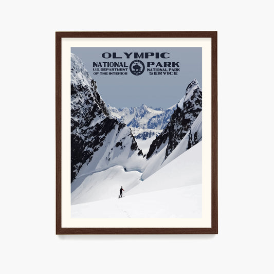 Olympic National Park Poster, National Park Wall Art